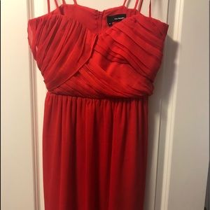 Red, 100% silk, mini dress, the Kooples